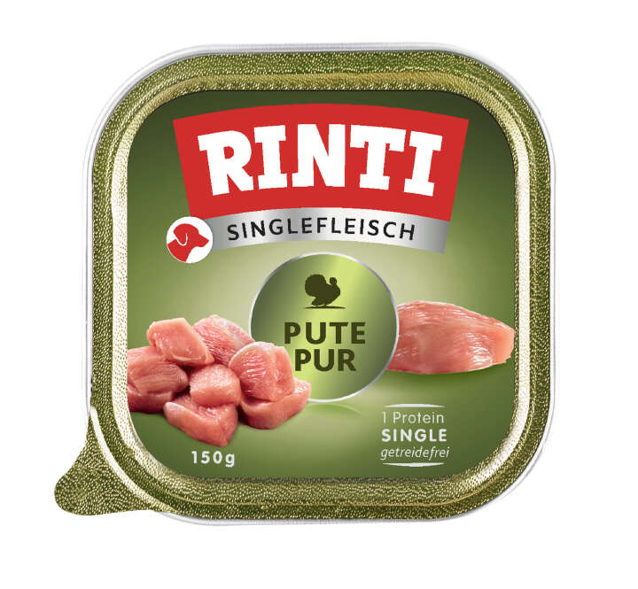 RINTI Hunde-Nassfutter Singlefleisch Pute Pur